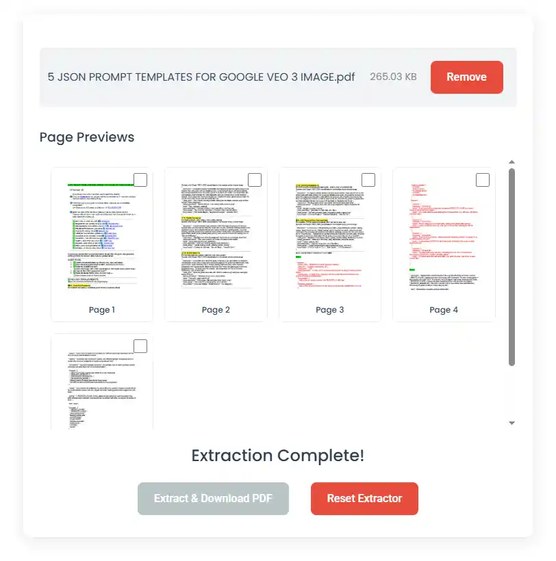 Extract PDF Pages | Extract PDF Pages Free | Free PDF Pages Extractor
